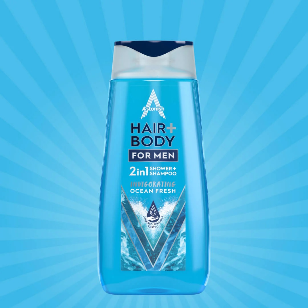 Astonish 2in1 Hair And Body Ocean Fresh For Men-400ml